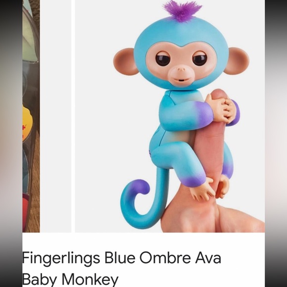 2 Fingerlings Big Blue 1 is Boris and the Aqua 1 is Ombré Ava. Both talk. - Picture 6 of 8